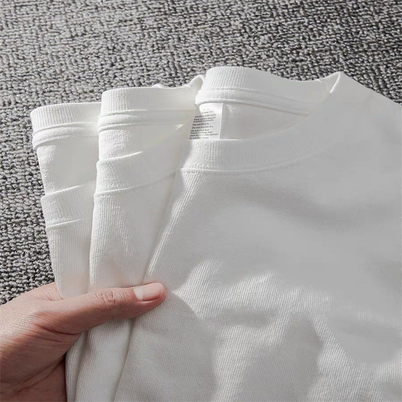 Men's Heavyweight 320g Pure Cotton Loose Fit Short Sleeve T-Shirt