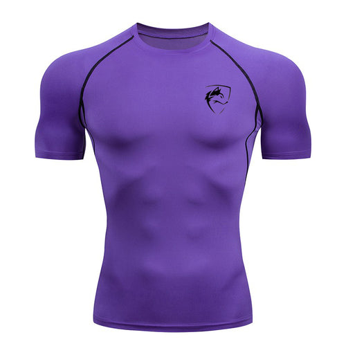 Men?s Compression Running T-Shirt Quick Dry Slim Fit Short Sleeve Gym Sportswear