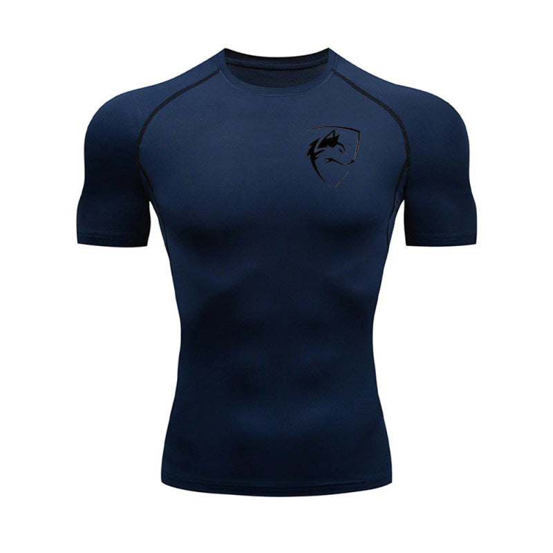 Men?s Compression Running T-Shirt Quick Dry Slim Fit Short Sleeve Gym Sportswear