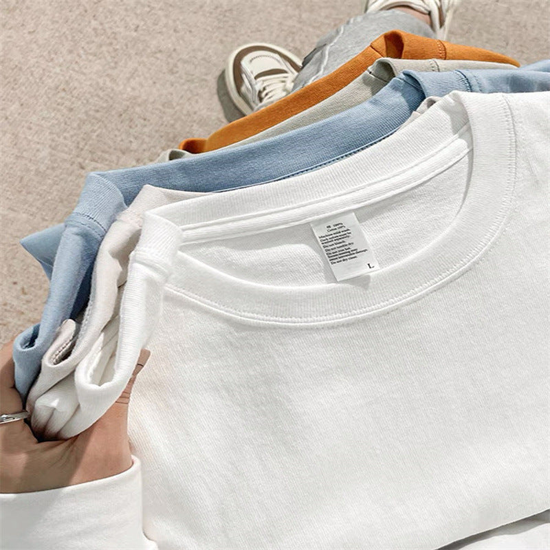 Men's Heavyweight 320g Pure Cotton Loose Fit Short Sleeve T-Shirt