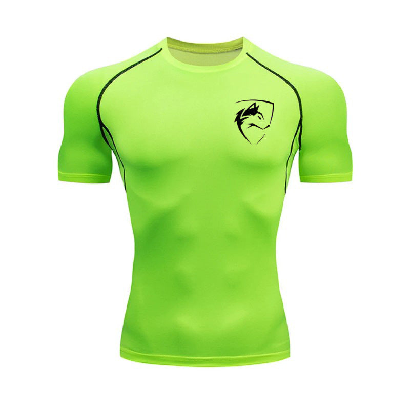 Men?s Compression Running T-Shirt Quick Dry Slim Fit Short Sleeve Gym Sportswear