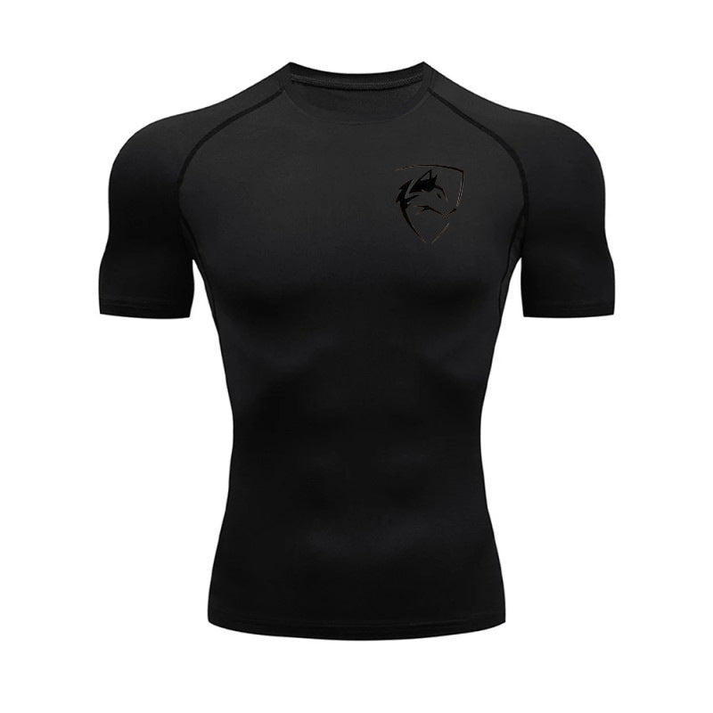 Men?s Compression Running T-Shirt Quick Dry Slim Fit Short Sleeve Gym Sportswear