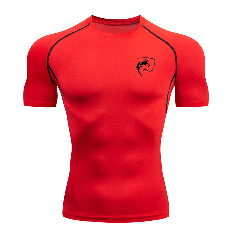 Men?s Compression Running T-Shirt Quick Dry Slim Fit Short Sleeve Gym Sportswear